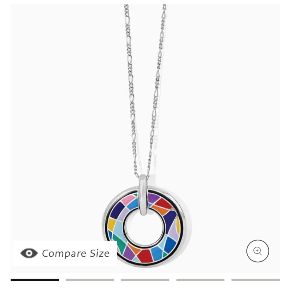 NWT silver Brighton Colormix reversible necklace